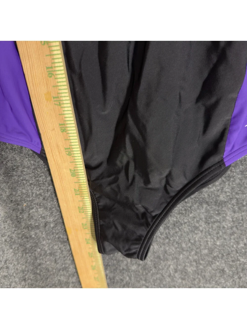 Speedo Swimsuit Women M Medium Black Colorblock Sleeveless Beach Push Up